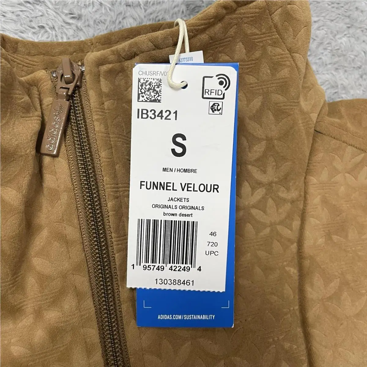 Adidas clothing - adidas Funnel Velour - Funnel Velour - Brown 4