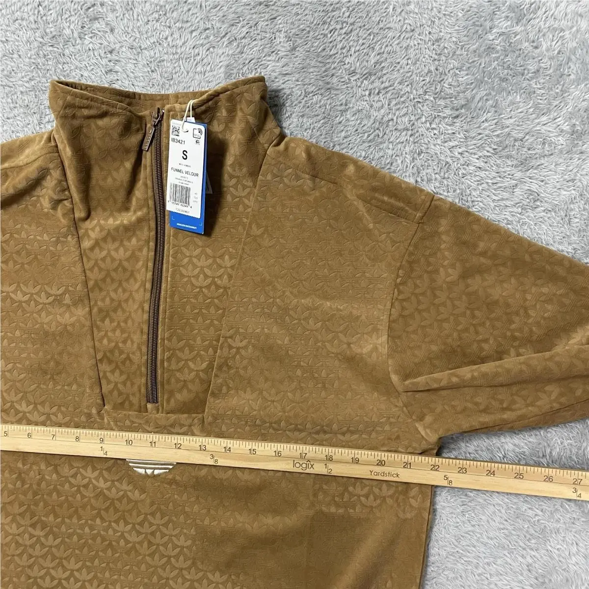 Adidas clothing - adidas Funnel Velour - Funnel Velour - Brown 5