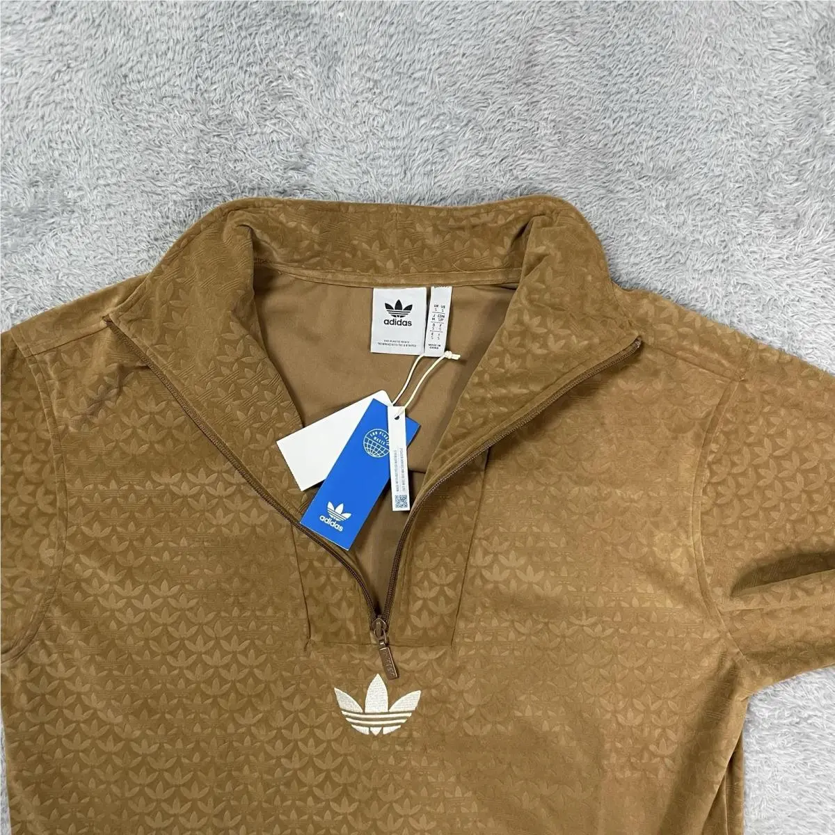 Adidas clothing - adidas Funnel Velour - Funnel Velour - Brown 7