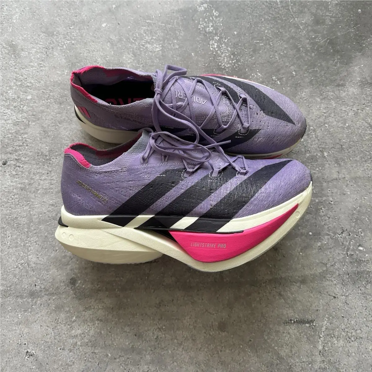 Adidas Adizero Prime X3 Strung Purple Running Shoes Size US 9 UK 8.5 EU 42 2/3