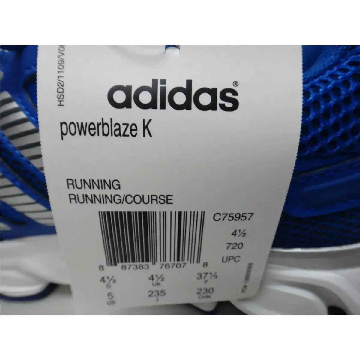 Adidas shoes - Powerblaze K - Powerblaze - C75957 - Royal Blue 5