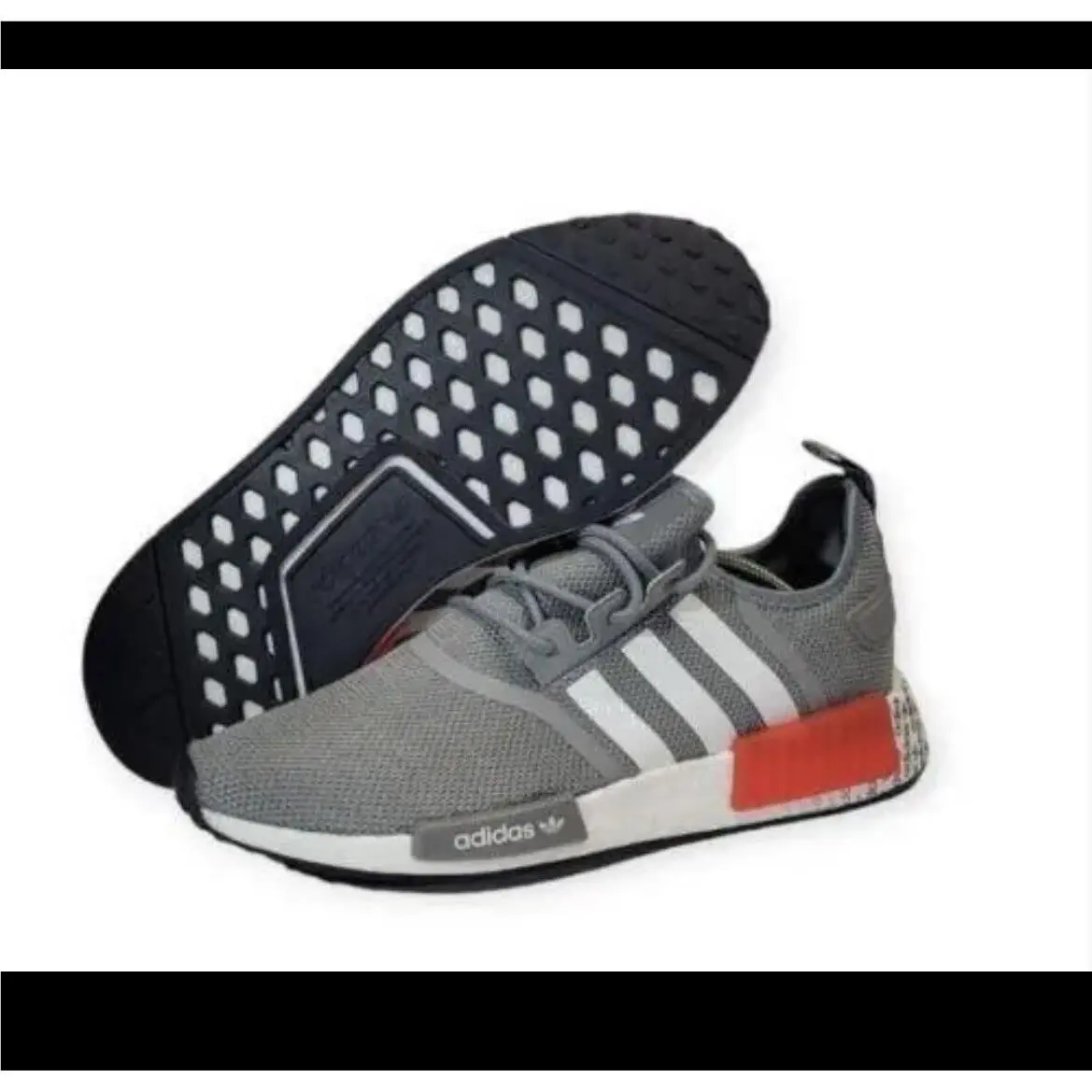 Adidas Mens Nmd R1 Running Sneakers Grey/black/white GZ7924