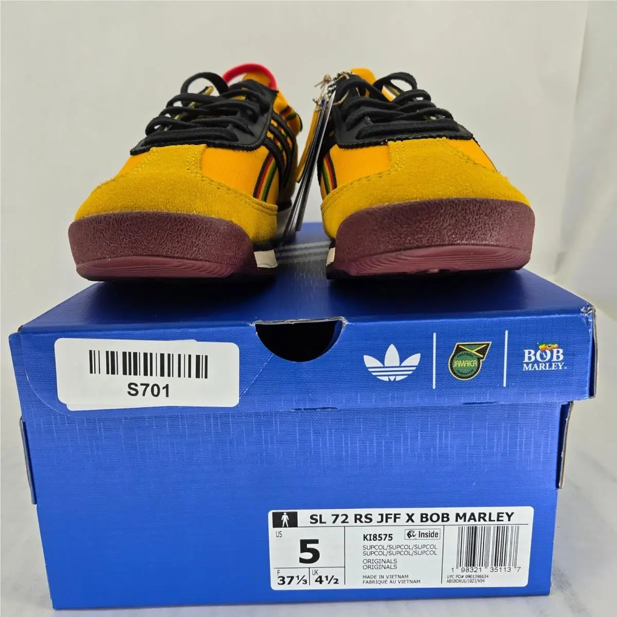 Adidas shoes - SL 72 RS JFF x Bob Marley - KI8575 - Yellow 3