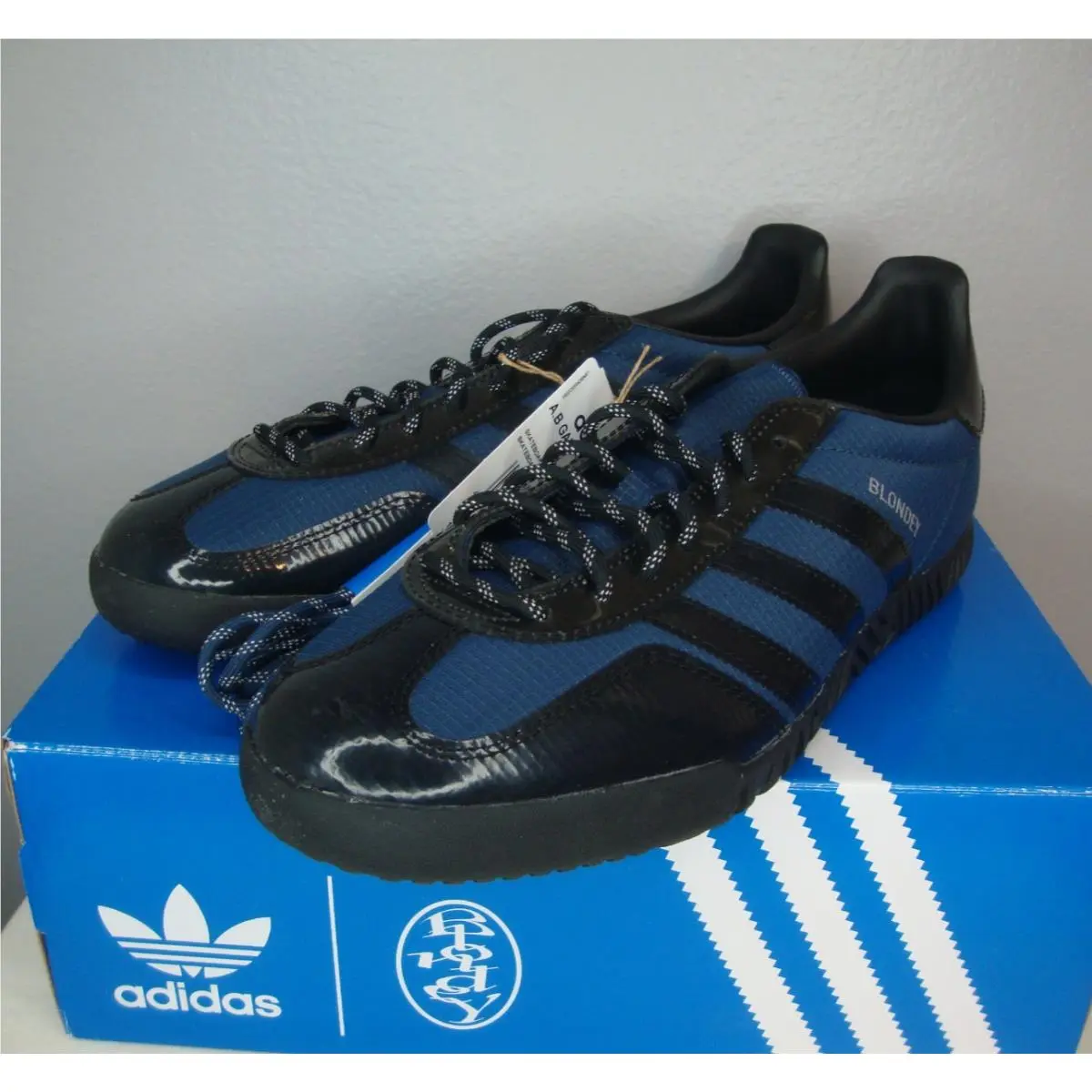 Adidas shoes - adidas A.B. Gazelle Indoor x Blondey - GY4425 - Blue (UPC: 4065424646681) 1