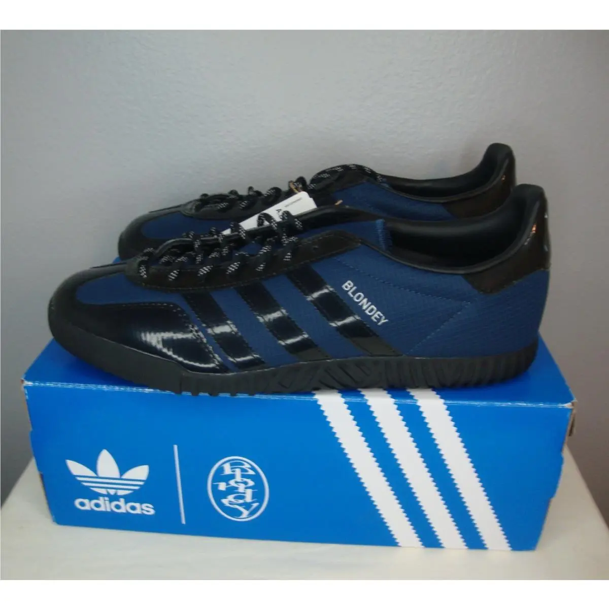 Adidas shoes - adidas A.B. Gazelle Indoor x Blondey - GY4425 - Blue (UPC: 4065424646681) 0