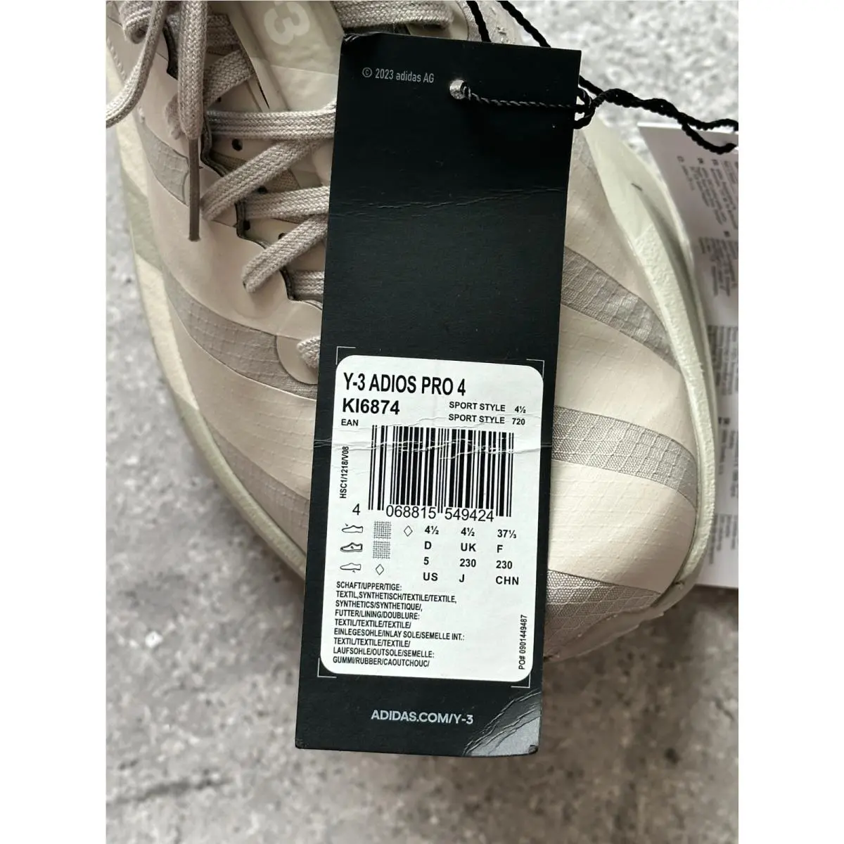 Adidas shoes - adidas Y-3 - KI6874 - Gray 6