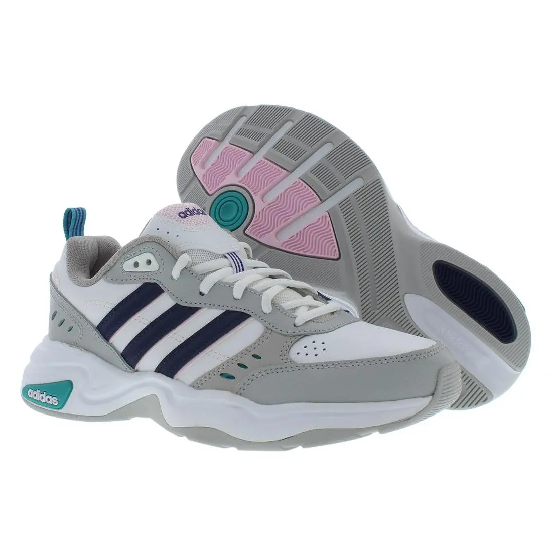 Adidas Strutter Womens Shoes Size 7 Color: Cloud White/dark Blue/clear Pink