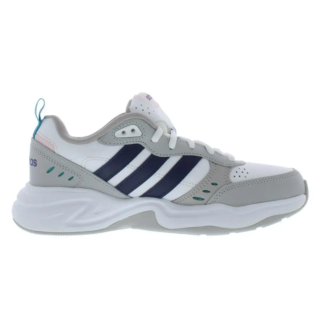 Adidas shoes - Cloud White/Dark Blue/Clear Pink, Main: White (UPC: 192613447850) 1