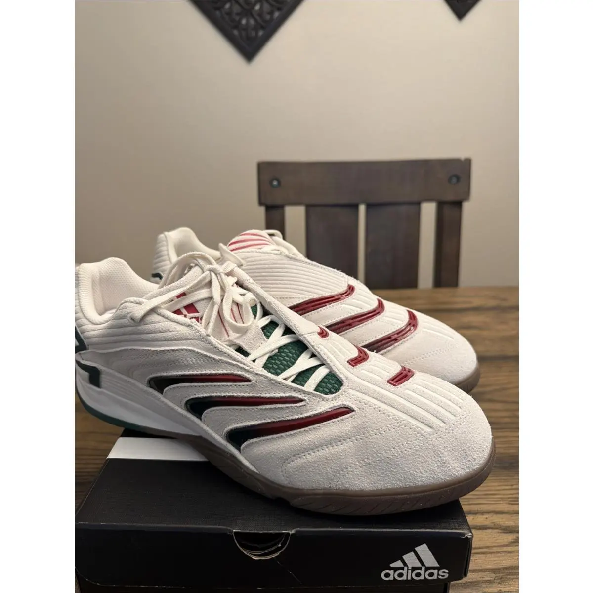Adidas Predator Sala Shoes in White/collegiate Green/cloud White Men Sz 13 …X2