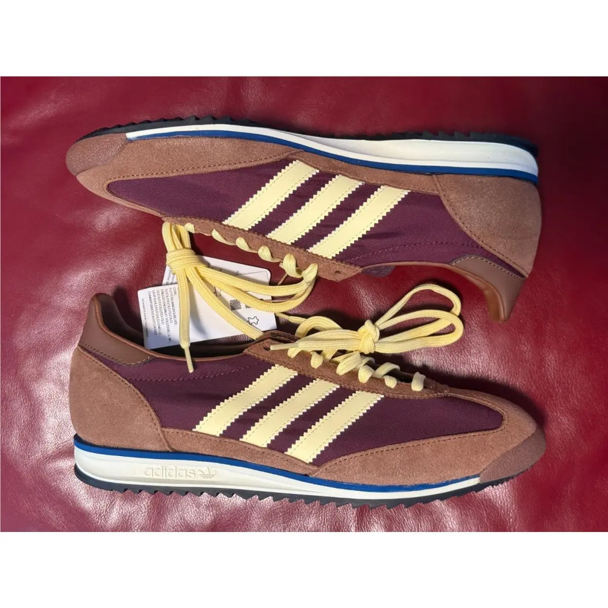 Adidas shoes - adidas SL 72 - IE3425 - Maroon / Almost Yellow / Preloved Brown (UPC: 196474806054) 14
