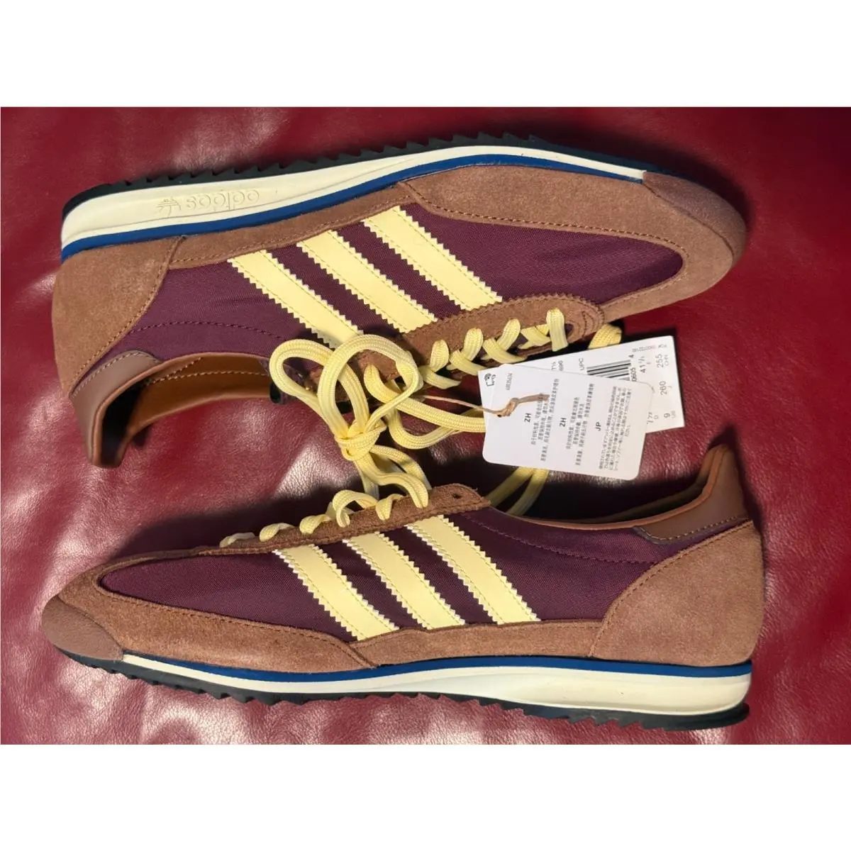 Adidas shoes - adidas SL 72 - IE3425 - Maroon / Almost Yellow / Preloved Brown (UPC: 196474806054) 15