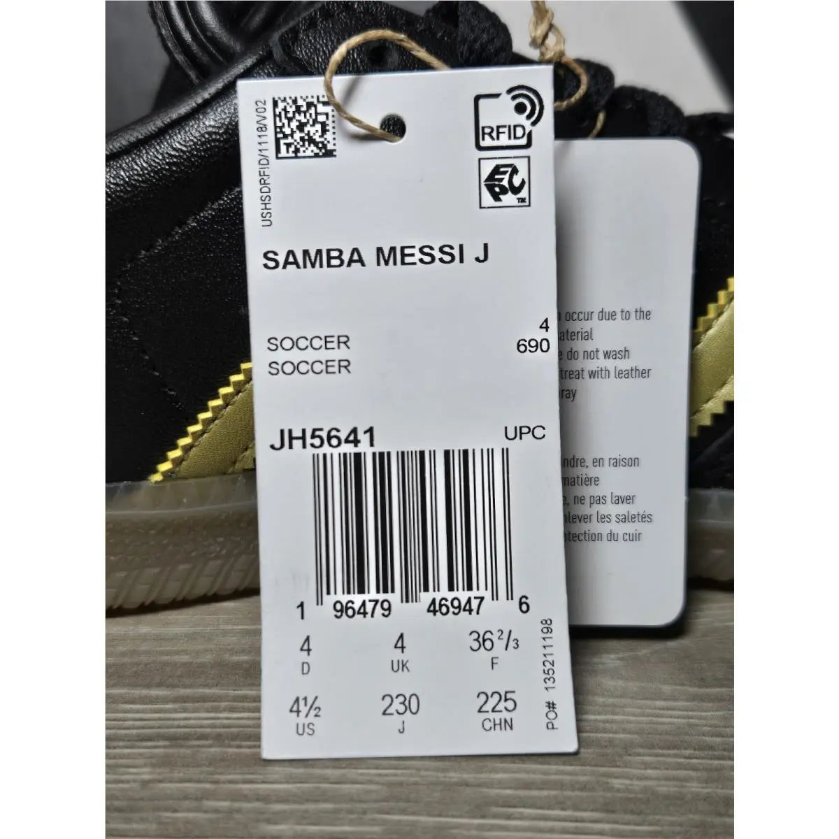 Adidas shoes - adidas Originals Samba Messi - Originals Samba Messi - Black Gold 4