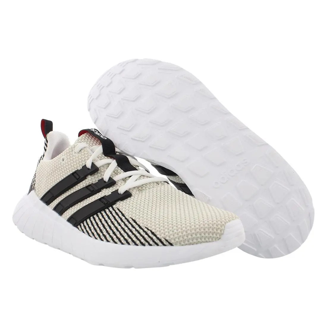 Adidas Questar Flow Road Mens Shoes Size 14 Color: White/black/raw White - White/Black/Raw White, Main: Off-White