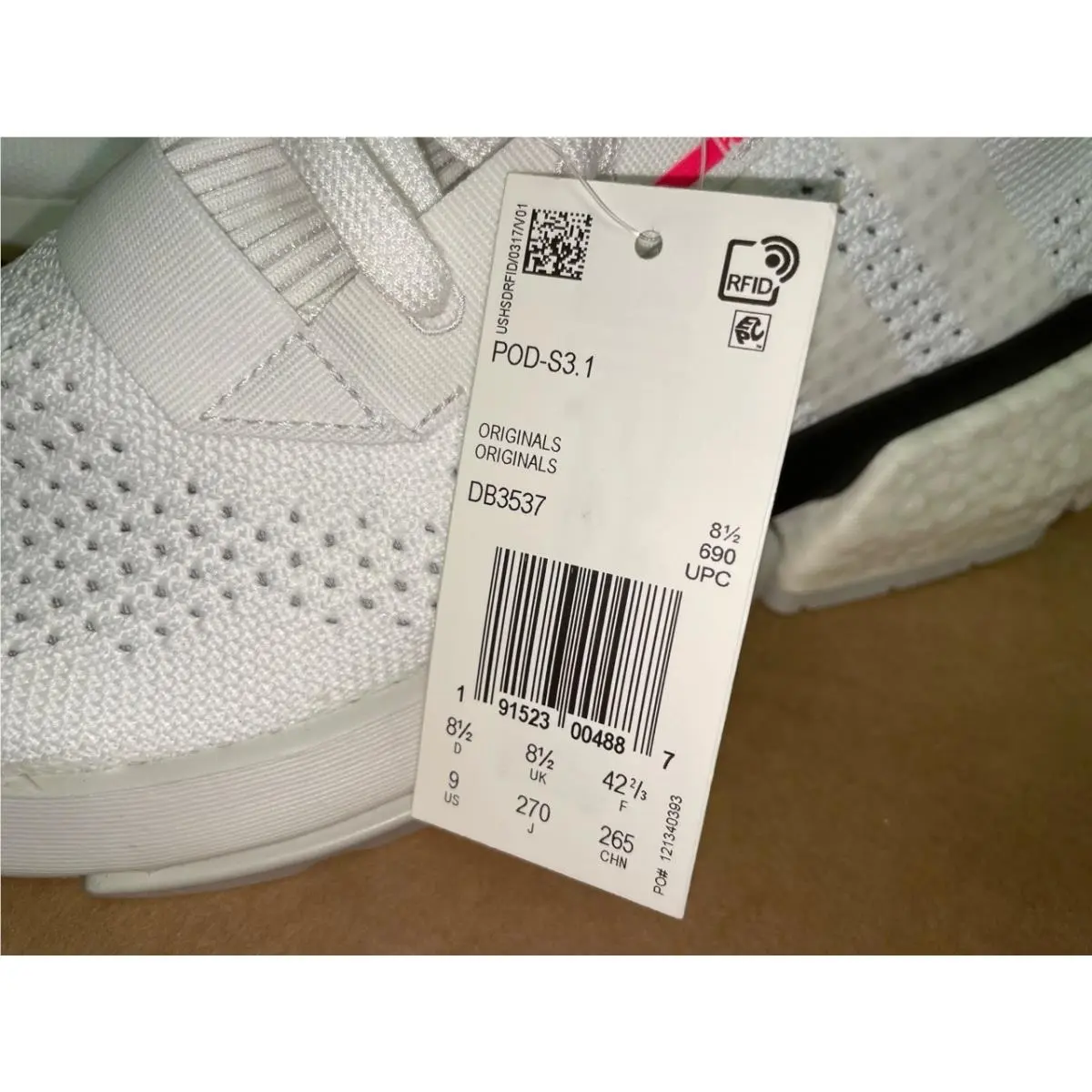 Adidas shoes - adidas Originals - Originals - DB3537 - Cloud White/Cloud White/Shock Red (UPC: 191523004887) 1
