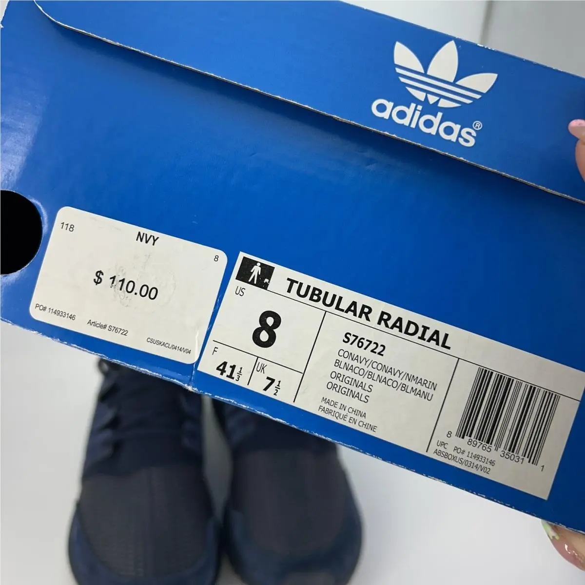 Adidas shoes - Tubular Radial - Tubular Radial - S76722 - Blue 1