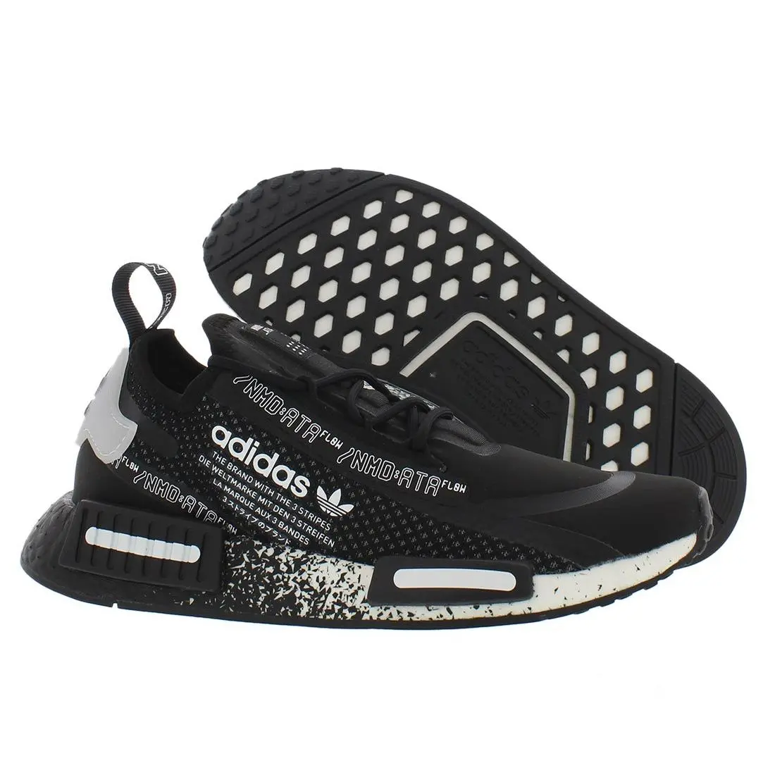 Adidas Nmd Spectoo Spotlight 2.0 Boys Shoes Size 5.5 Color: Black/white