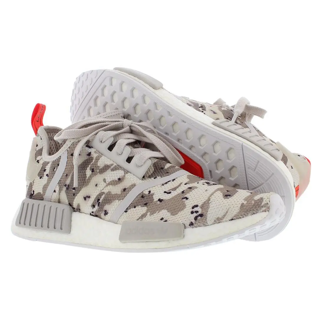 Adidas Nmd R1 Mens Shoes Size 11 Color: Chalk White/chalk White/solar Red