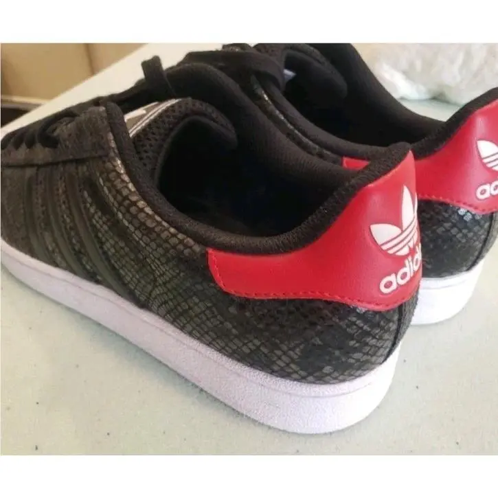 Adidas shoes - adidas Superstar - Superstar - black red 2