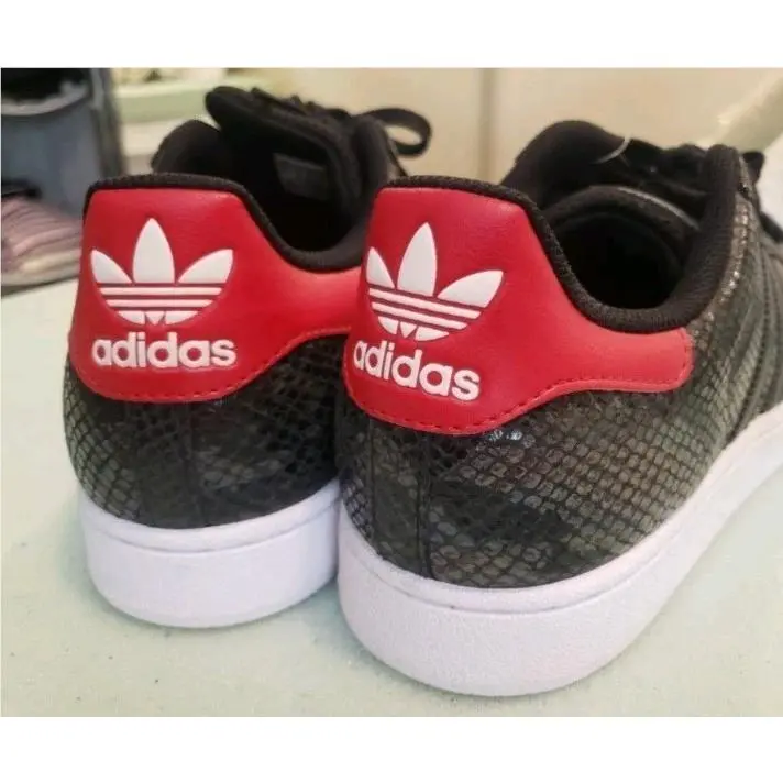 Adidas shoes - adidas Superstar - Superstar - black red 3