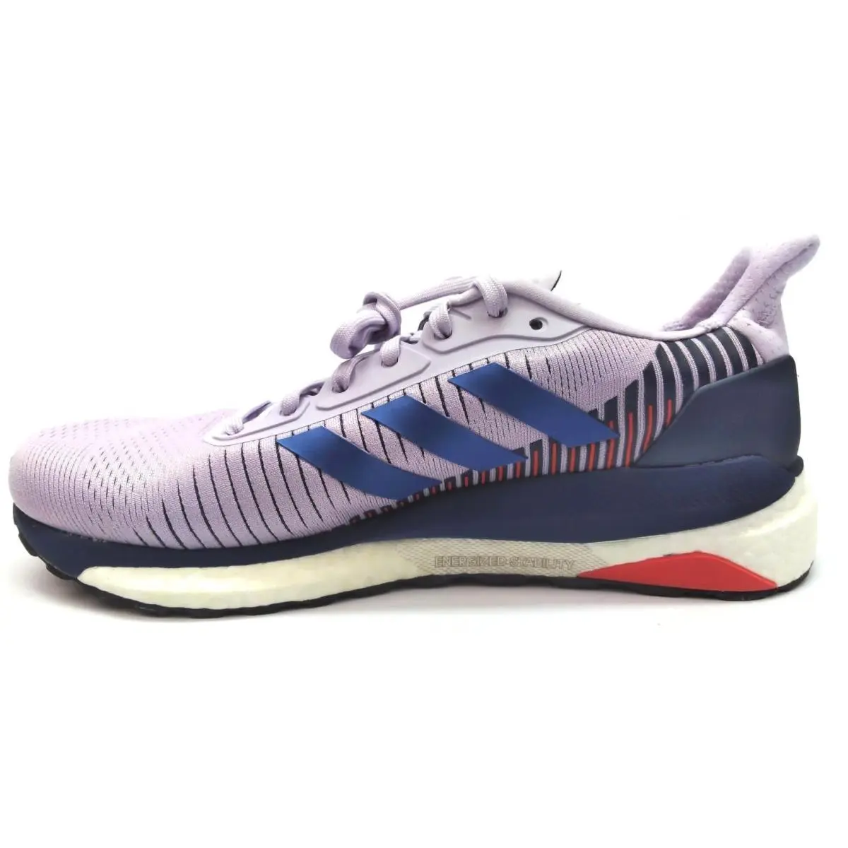 Adidas Solar Glide ST 19 Running Shoes Lace Up Lightweight Purple Blue Size 10