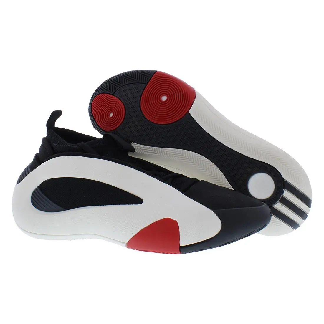 Adidas Harden Volume 8 Unisex Shoes Size 9.5 Color: Cloud White/core - Cloud White/Core Black/Better Scarlet, Main: Black