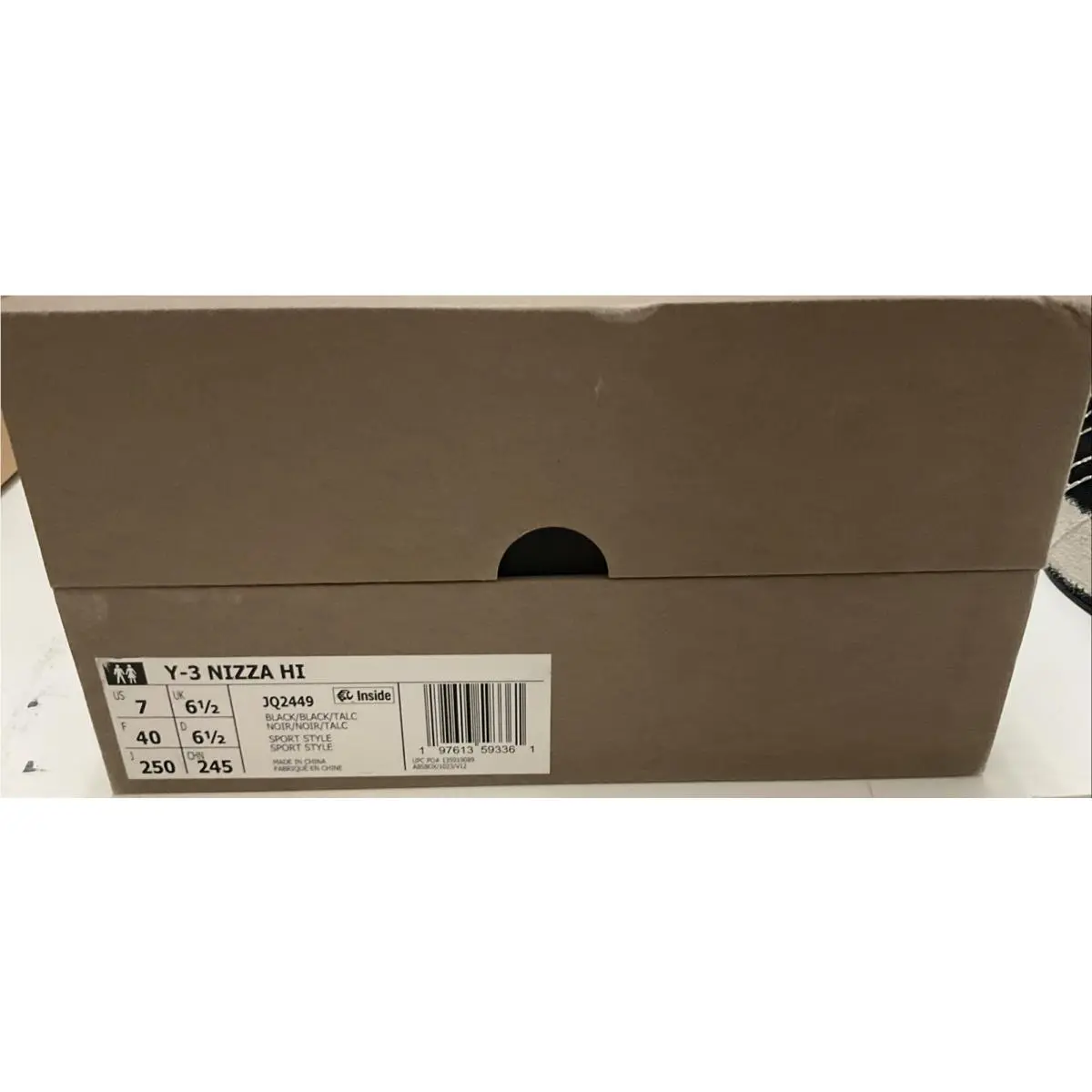 Adidas shoes - adidas Y-3 Nizza - Nizza - JQ2449 - Black, Manufacturer: Black/Black/Talc 12