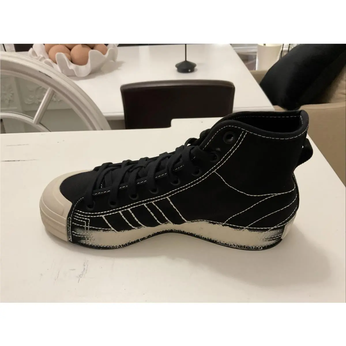 Adidas shoes - adidas Y-3 Nizza - Nizza - JQ2449 - Black, Manufacturer: Black/Black/Talc 6