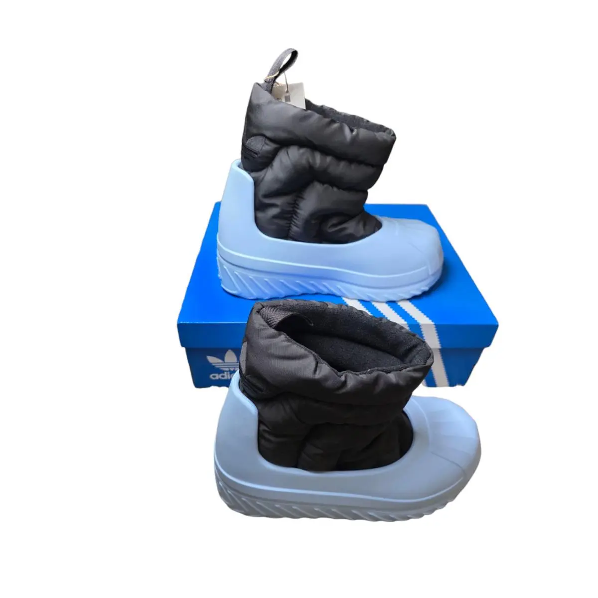 Adidas Puffylette Baby Blue Winter Boots Cushioned Casual Shoes Size 8.5