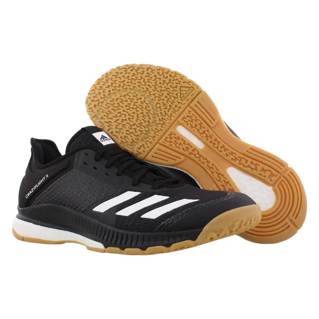 Adidas Crazyflight X 3 Womens Shoes Size 8.5 Color: Black/white/gum - Black/White/Gum, Main: Black