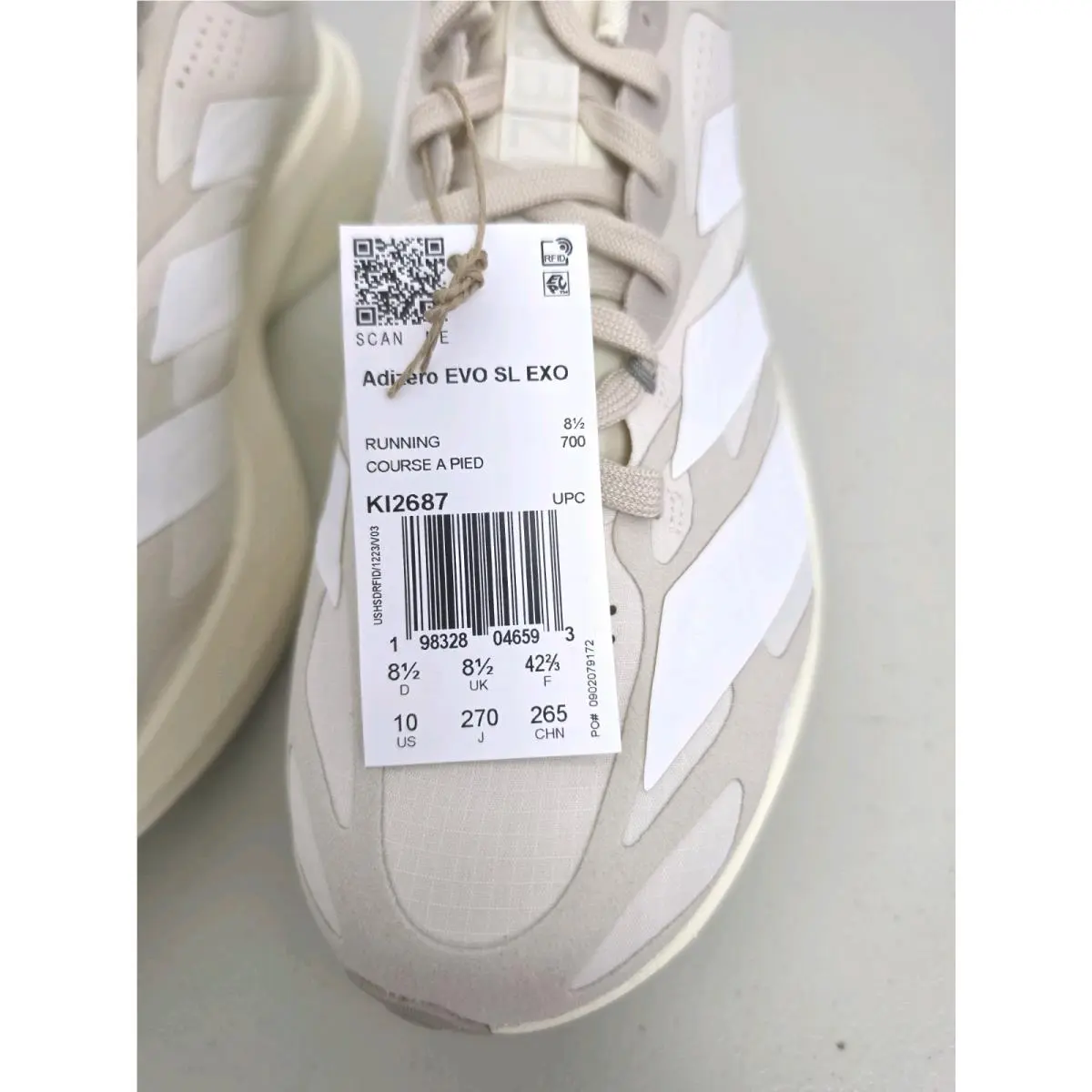 Adidas shoes - adidas Adizero Evo SL - Adizero Evo - KJ0440 - Gray 3