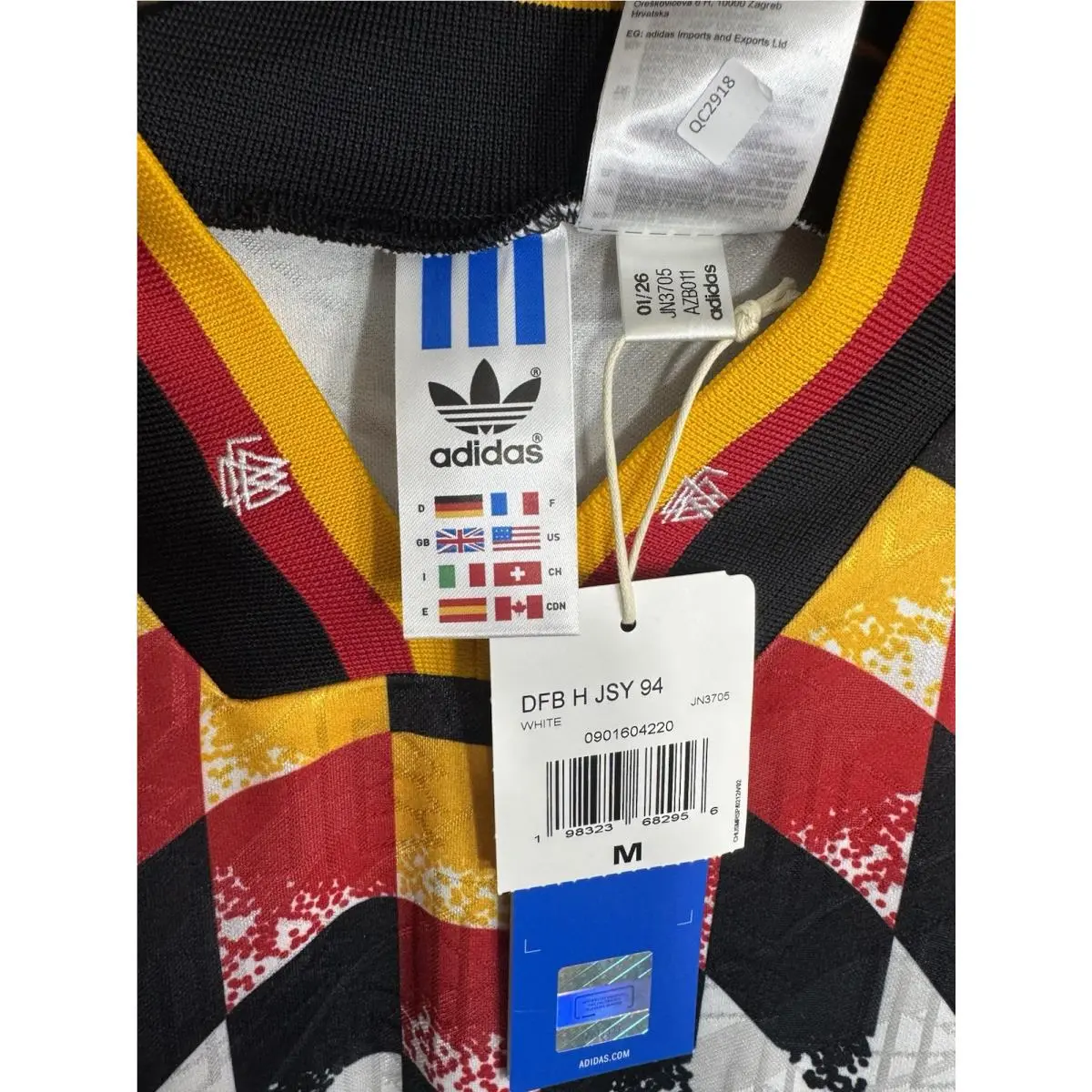 Adidas clothing - White, Black, Red, Yellow 5