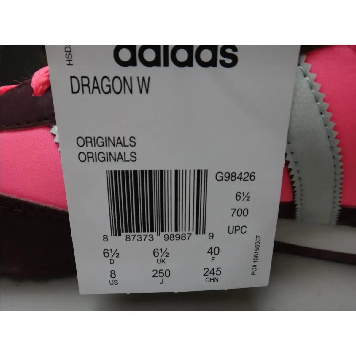 Adidas shoes - Dragon W - Dragon - G98426 - Neon Pink / Maroon 9