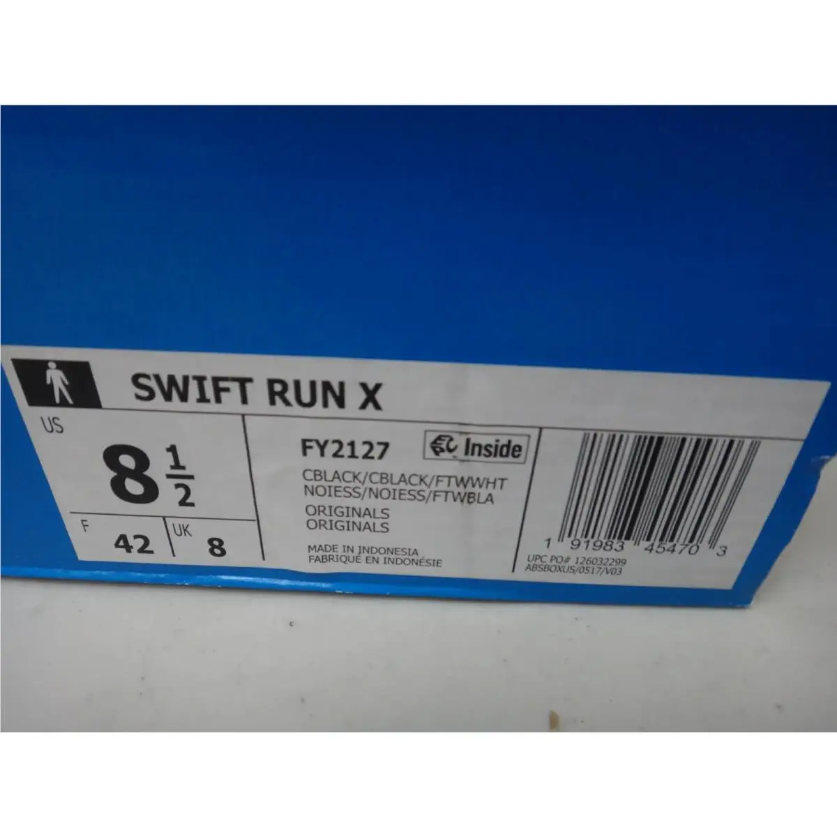 Adidas shoes - Swift Run X - Swift Run - FY2127 - Black 1