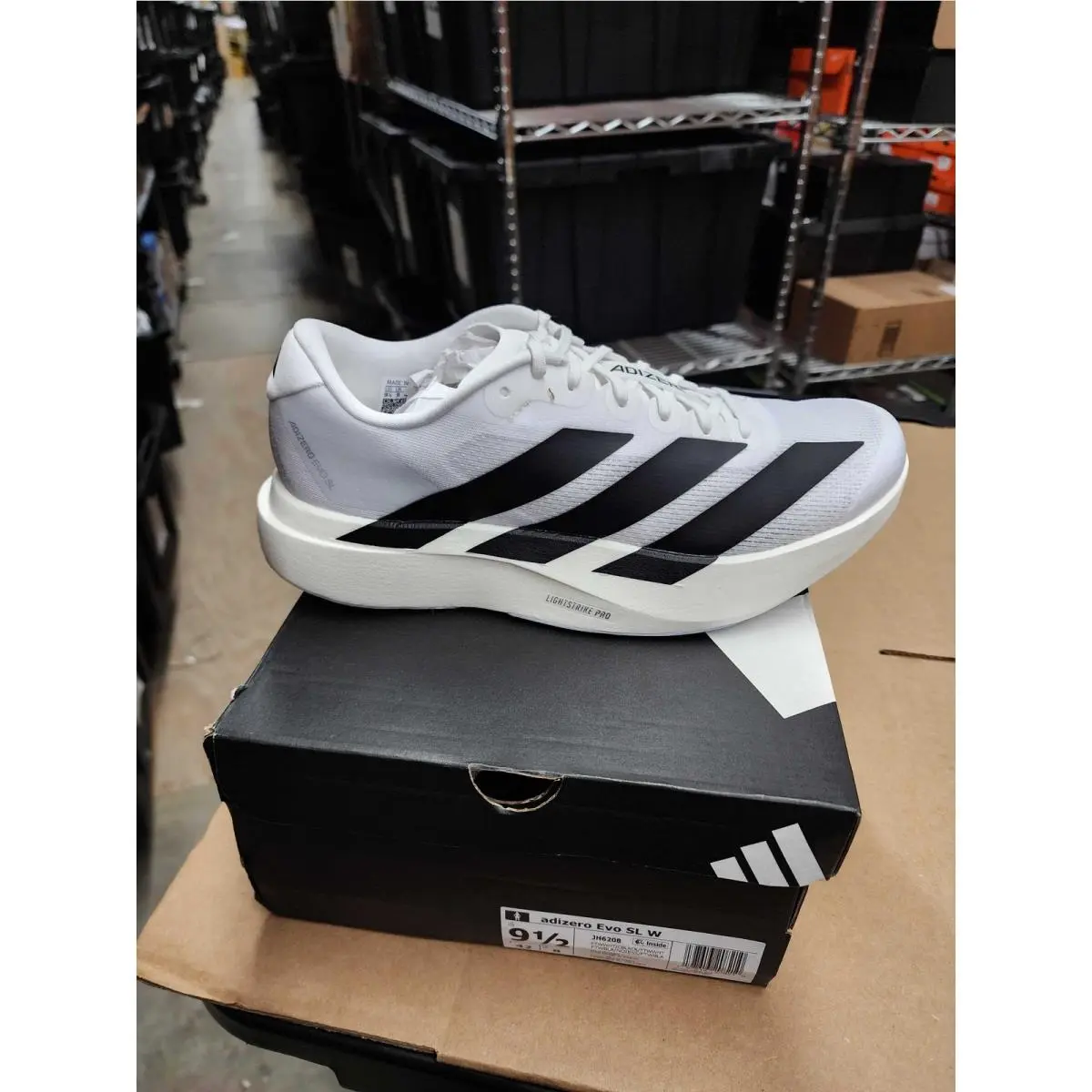 Adidas Women`s Adizero Evo SL White 9.5 US