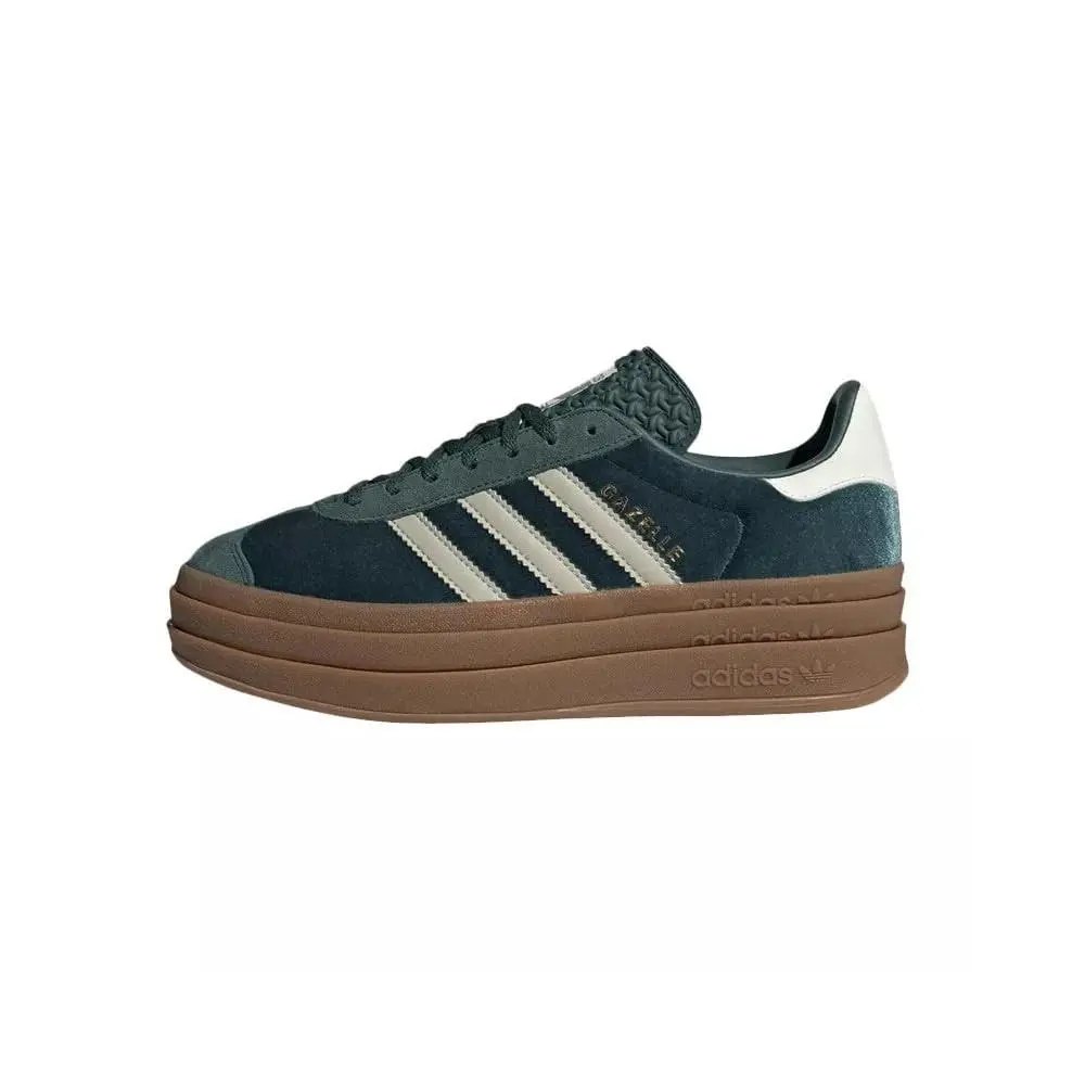 Adidas Gazelle Bold Womens Sneaker Dark Green Velvet 6.5
