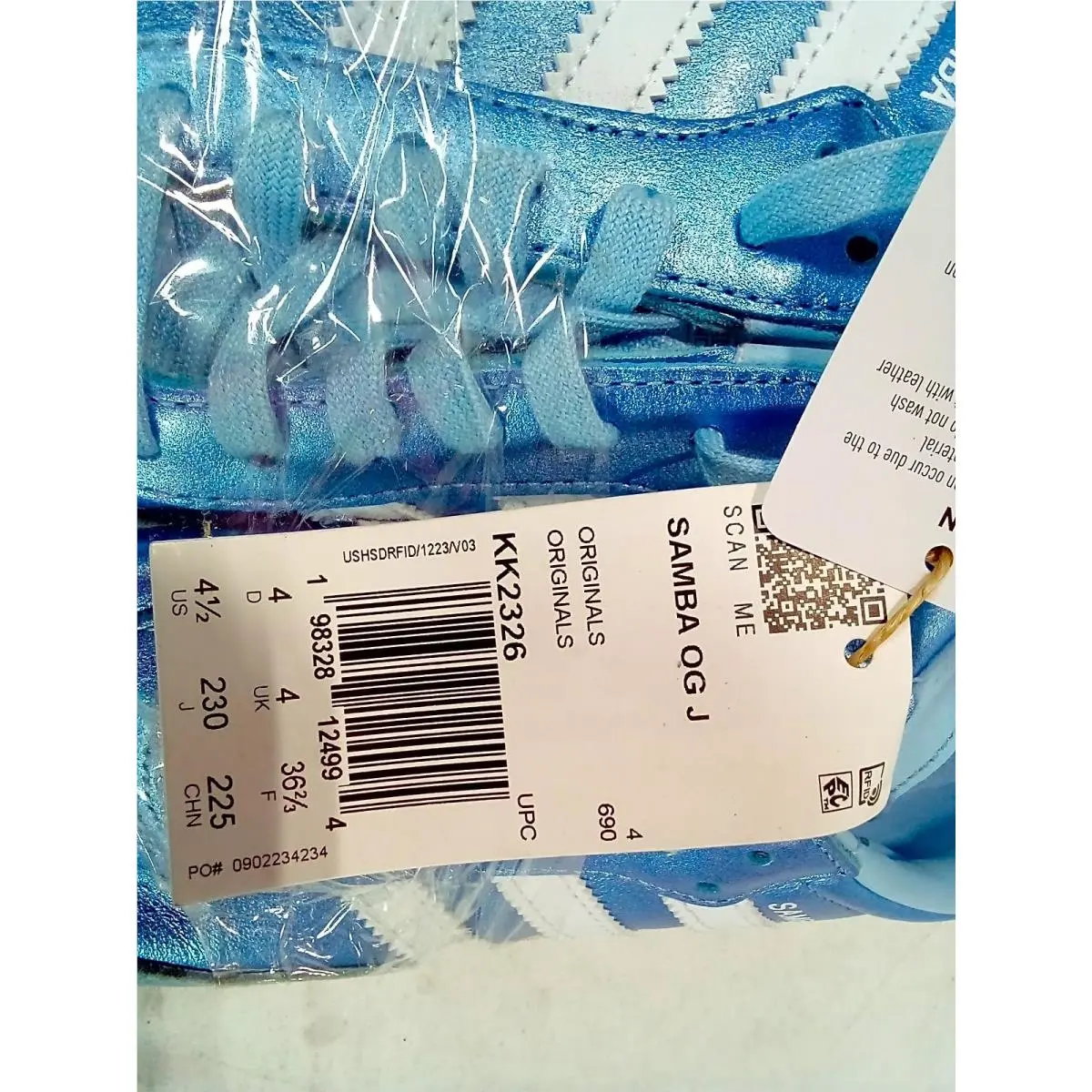 Adidas shoes - adidas Samba OG J - Samba - KK2326 - Clear Sky / Cloud White / Gum (UPC: 198328124994) 2