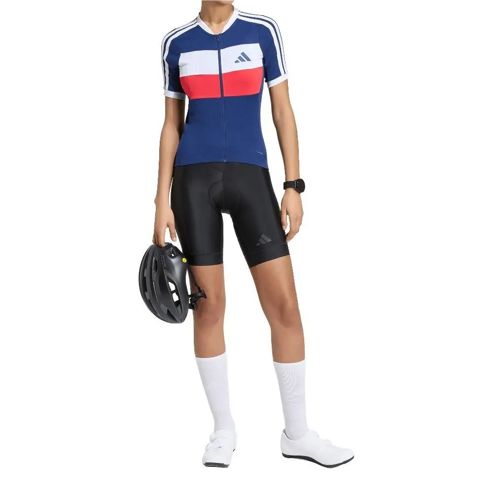 Adidas clothing - adidas Tempo Merino Cycling Jersey - SB1158-JZ6782 - Blue (UPC: 198326711288) 2