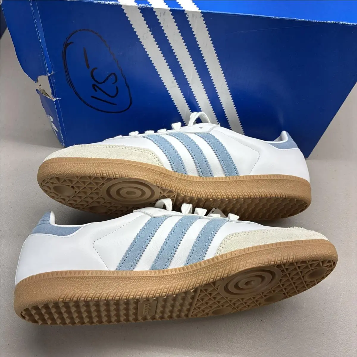 Adidas shoes - adidas Samba - Samba - JS1391 - White Alumina Ash Blue 0