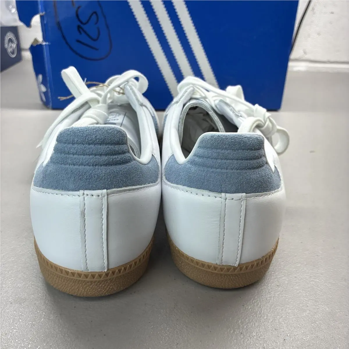 Adidas shoes - adidas Samba - Samba - JS1391 - White Alumina Ash Blue 2