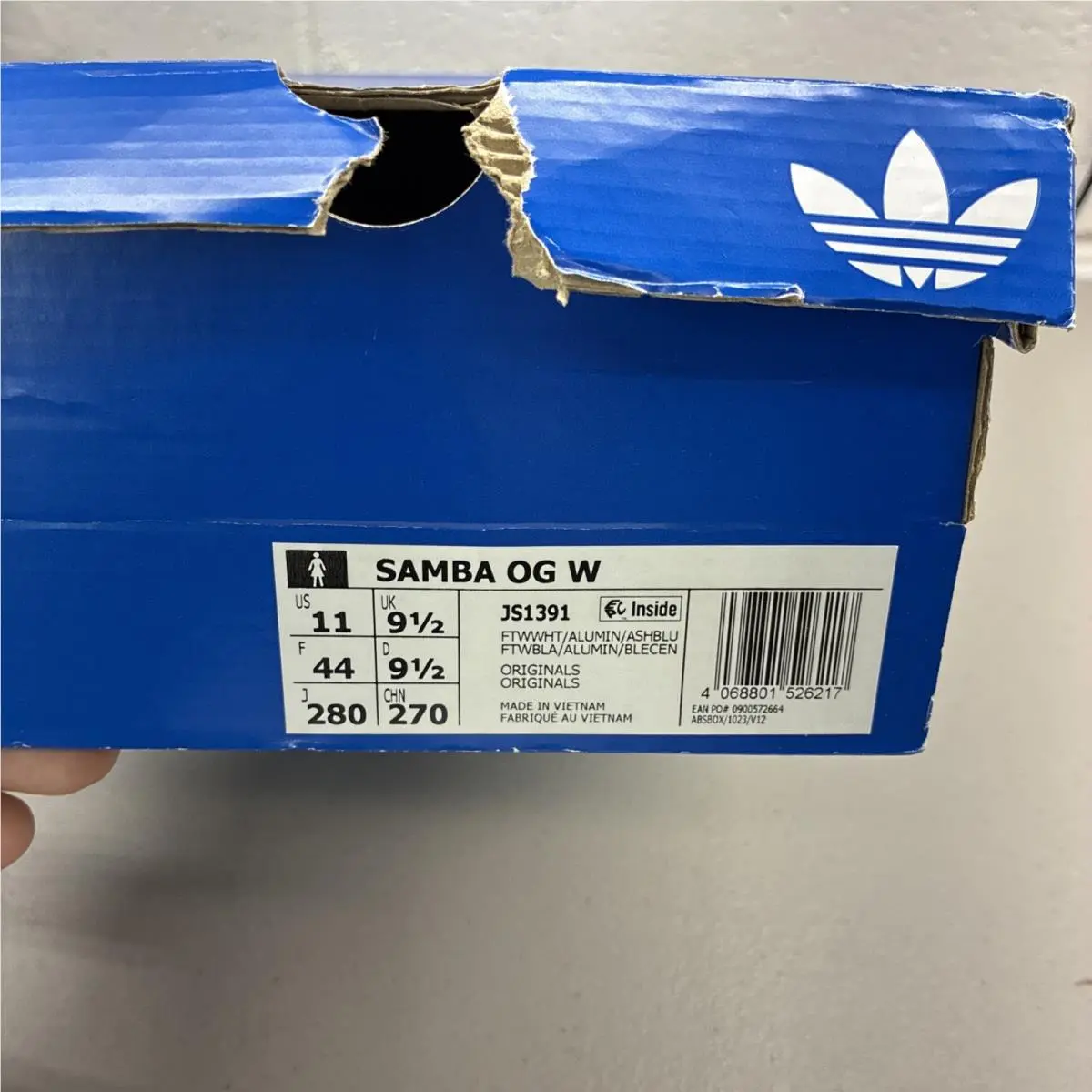Adidas shoes - adidas Samba - Samba - JS1391 - White Alumina Ash Blue 5