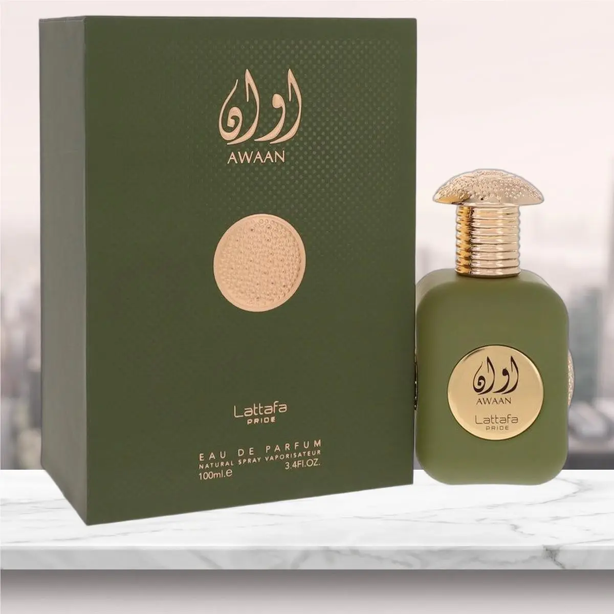 Lattafa Pride Awaan Eau De Parfum Spray Unisex By Lattafa - 3.4 oz