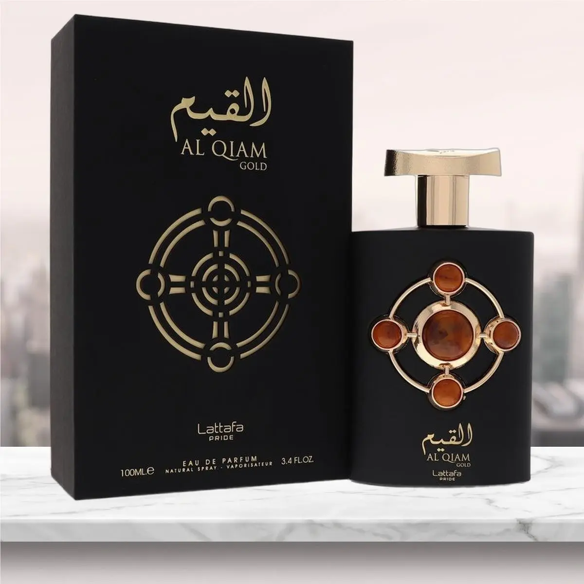 Lattafa Pride Al Qiam Gold Eau De Parfum Spray Unisex By Lattafa - 3.4 oz