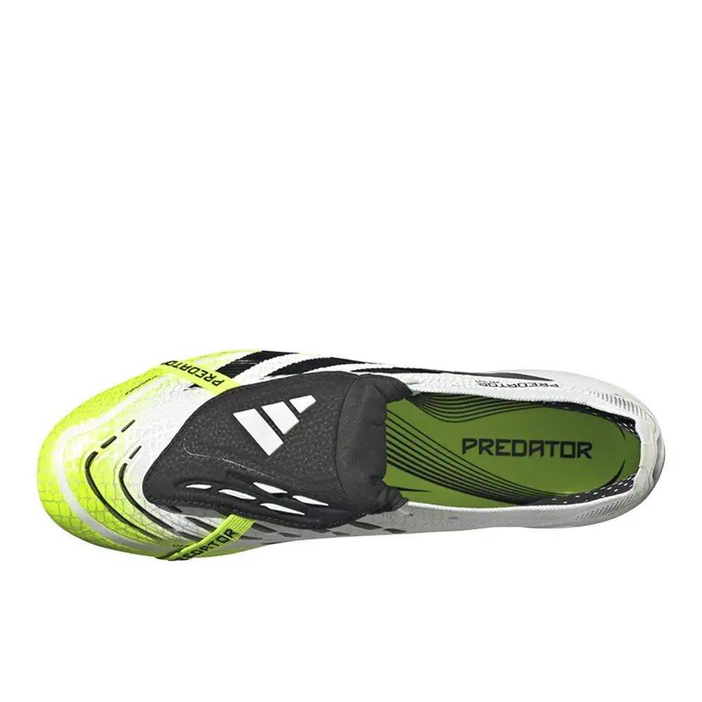 Adidas shoes - adidas Predator Elite FoldOver Tongue Artificial Grass - JS0945 - White, Yellow (UPC: 197620742592) 2