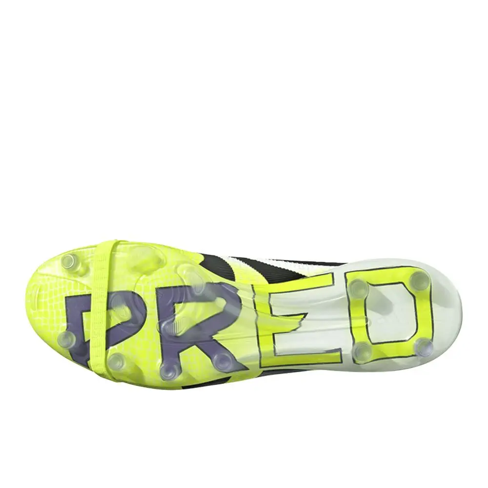 Adidas shoes - adidas Predator Elite FoldOver Tongue Artificial Grass - JS0945 - White, Yellow (UPC: 197620742592) 3