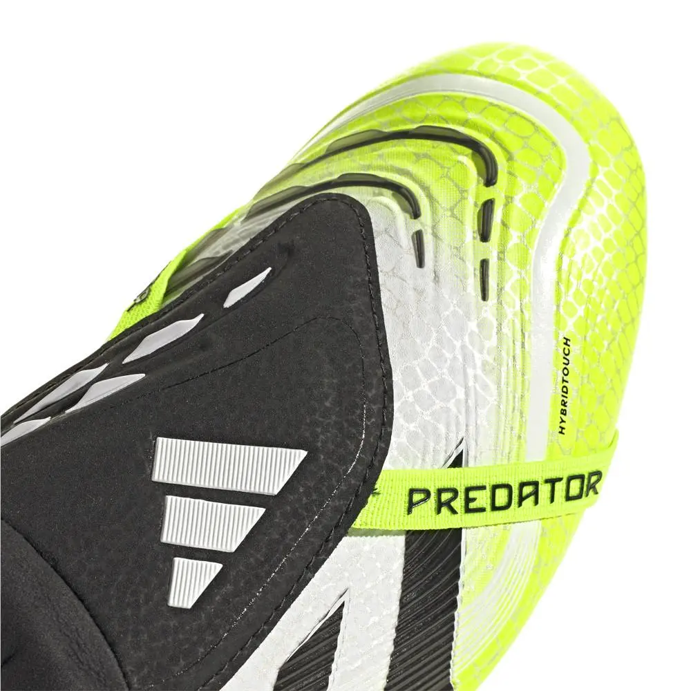 Adidas shoes - adidas Predator Elite FoldOver Tongue Artificial Grass - JS0945 - White, Yellow (UPC: 197620742592) 4