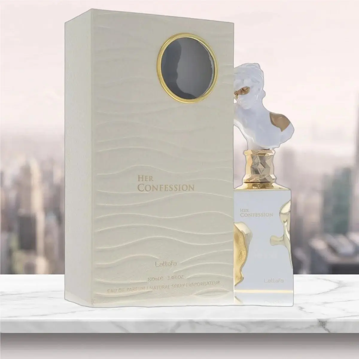 Lattafa Her Confession Eau De Parfum Spray By Lattafa - 3.4 oz