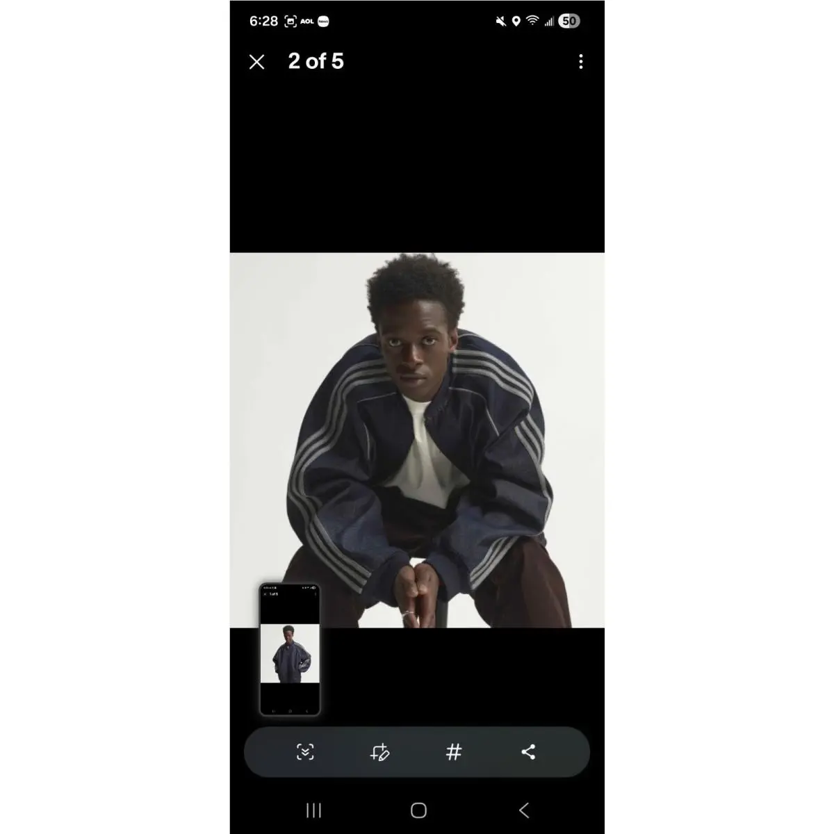 Adidas clothing - Indigo Denim (UPC: 7417944094690) 0