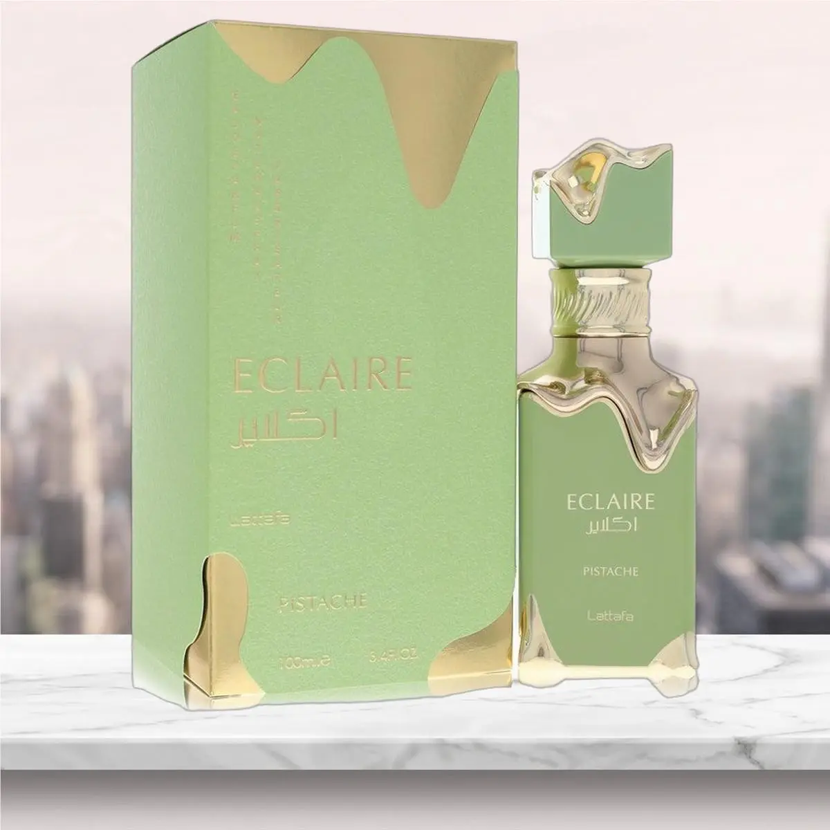 Lattafa Eclaire Pistache Eau De Parfum Spray Unisex By Lattafa - 3.4 oz