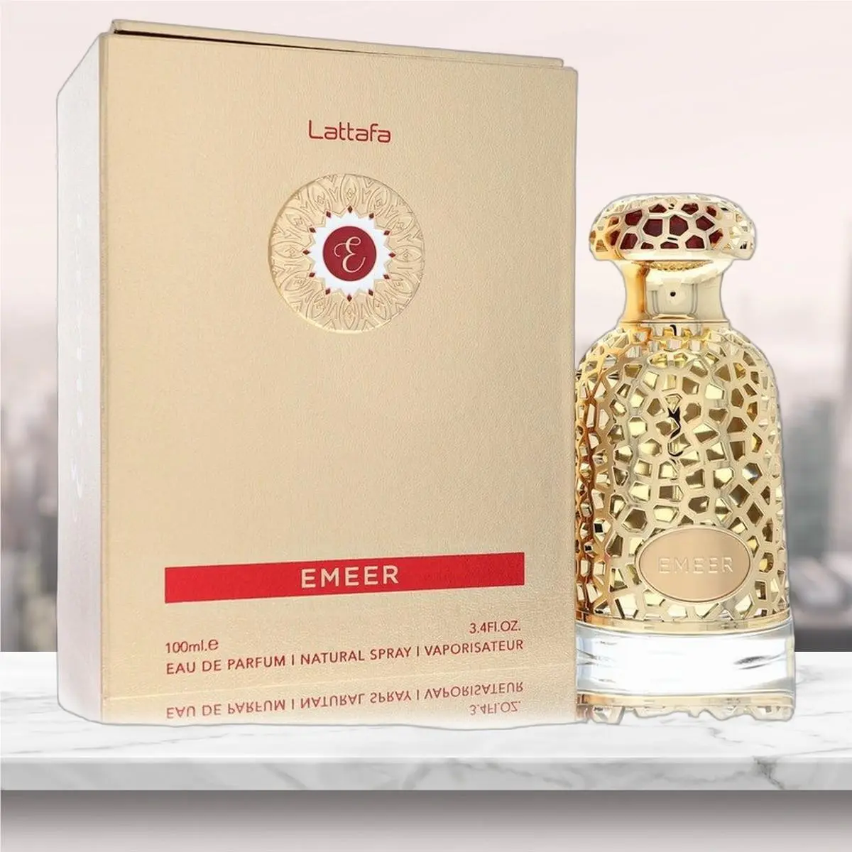 Lattafa Emeer Eau De Parfum Spray Unisex By Lattafa - 3.4 oz