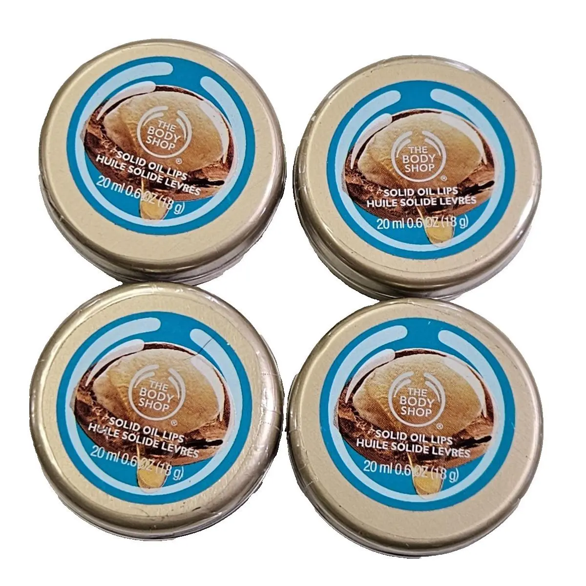 The Body Shop Wild Argan Oil Solid Oil Lips - Lot of 4
